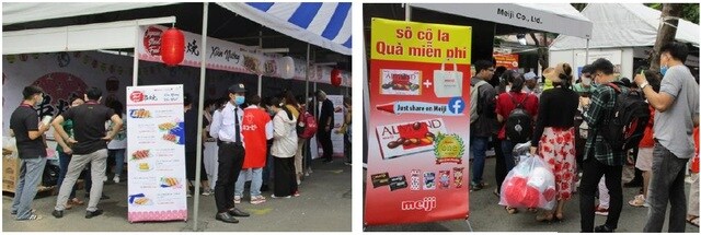 フェスティバルで日本製品を販売する ショップ