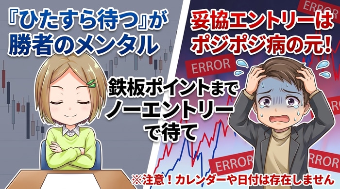 鉄板ポイントがくるまで何時間でも待ち続けろ