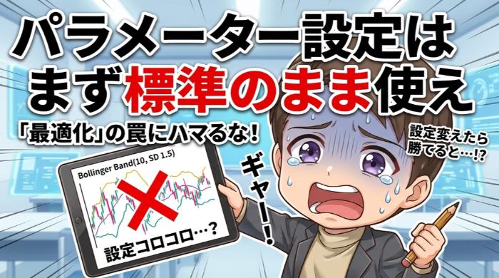 パラメーター設定はまず標準のまま使え