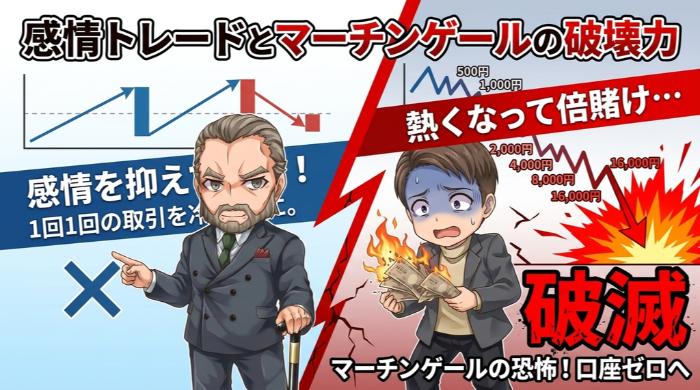 感情トレードとマーチンゲールの破壊力