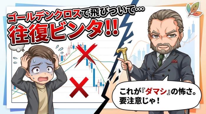 ゴールデンクロスとデッドクロスの見方と注意点