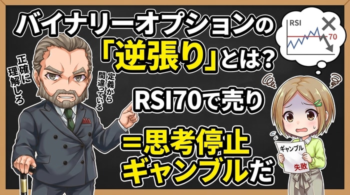 バイナリーオプションの逆張りとは