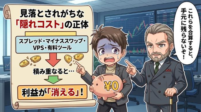 デメリット①|スプレッドが広い&取引手数料がかかる
