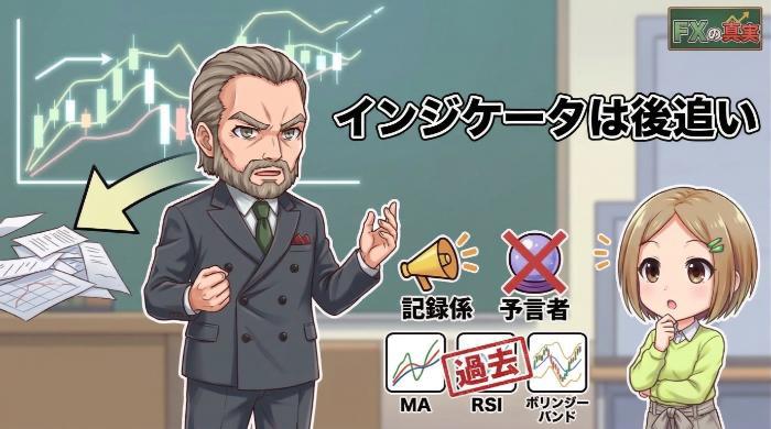 すべてのインジケーターは「後追い」の情報である