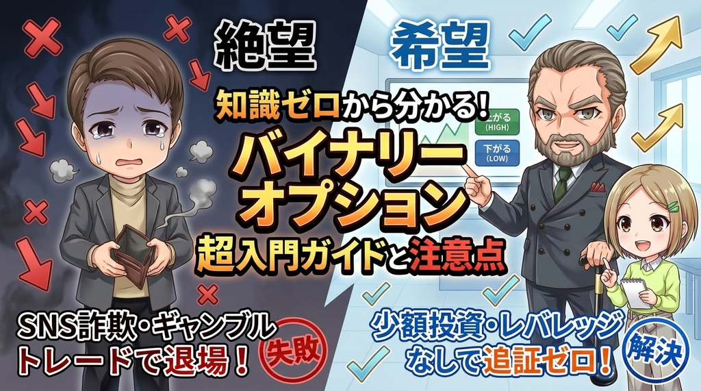  知識ゼロから分かる！バイナリーオプション超入門ガイドと注意点