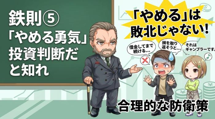 「やめる勇気」も投資判断だと知れ