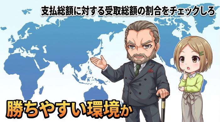 支払総額に対する受取総額の割合をチェックしろ