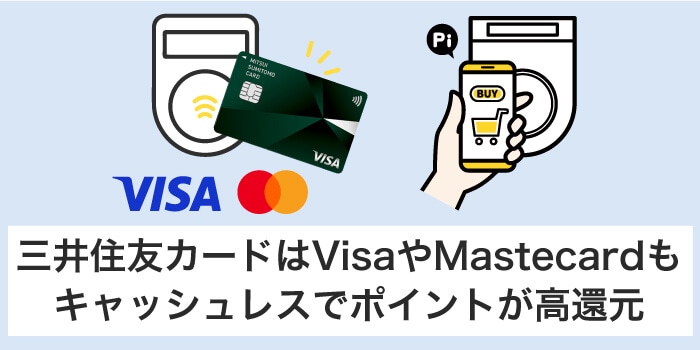 三井住友カードはVisaやMastercardもポイントでお得