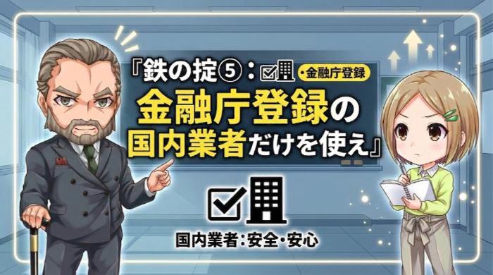 金融庁登録の国内業者だけを使え