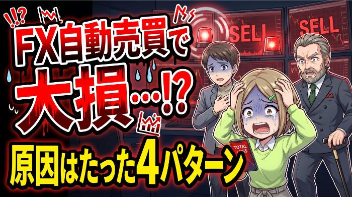 FX自動売買で大損するのはなぜ？【危険】原因は4パターンに集約される