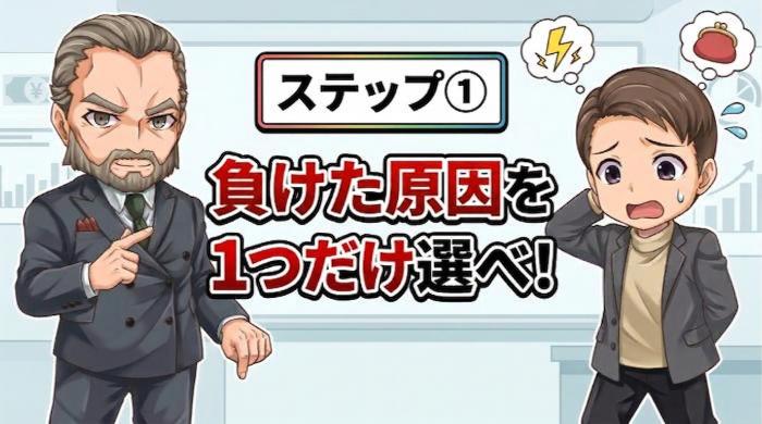 直近の取引を振り返り「負けた原因」を1つだけ書き出す
