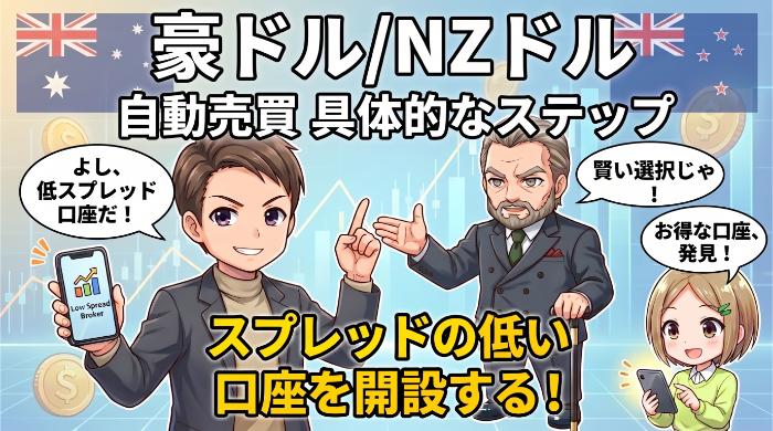 スプレッドの低い口座を開設する