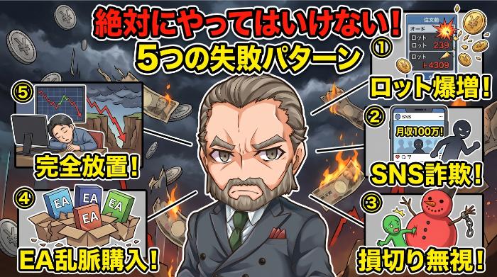稼ぎ方として「絶対にやってはいけない」5つの失敗パターン