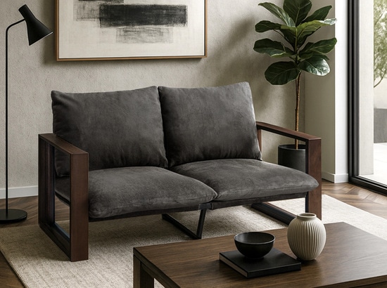 ブラウン×チャコールグレー