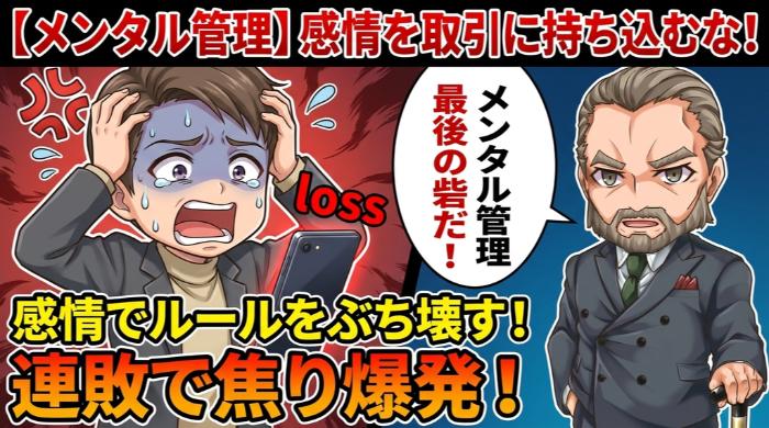 メンタル管理「感情を取引に持ち込むな」