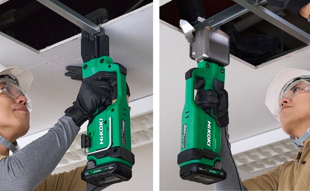 左・【Mバーカッタ CE 18DYMA】左・【Cチャンネルカッタ CE 18DYCA】