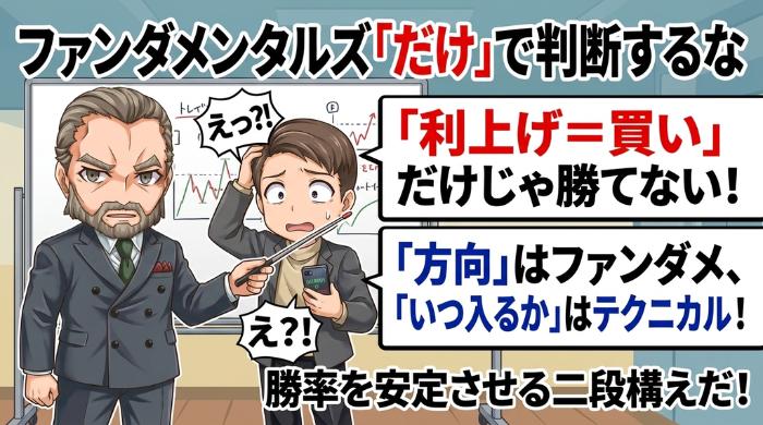 ファンダメンタルズ「だけ」で判断するな