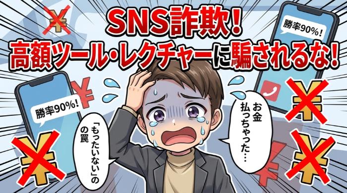 SNSの詐欺ツール・高額レクチャーに騙される