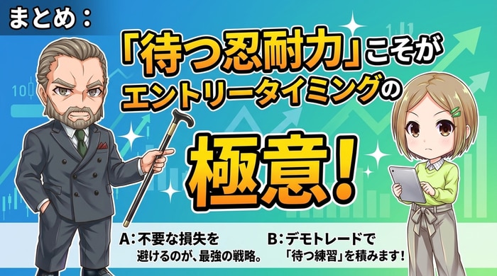 バイナリーオプションのエントリータイミングの極意は待ちにあり
