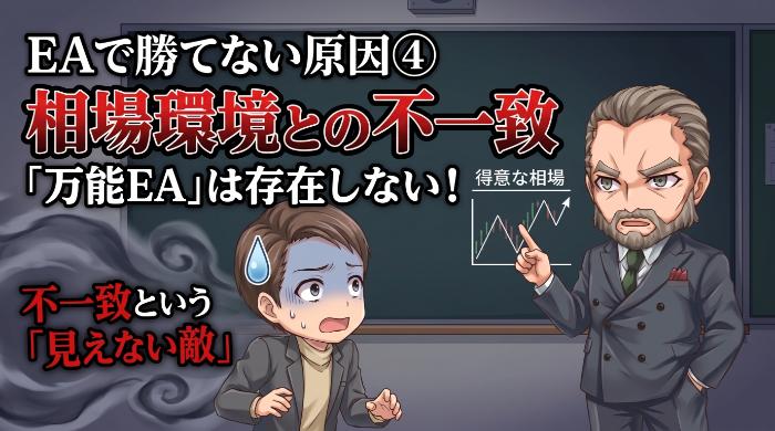 EAで勝てない原因④…相場環境との不一致という「見えない敵」