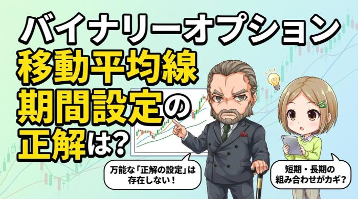バイナリーオプションでの移動平均線の期間設定と組み合わせ