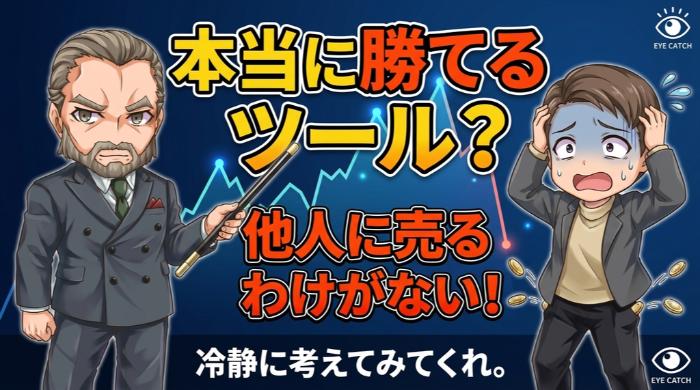 「本当に勝てるツールがあったら、他人に売るわけがない」