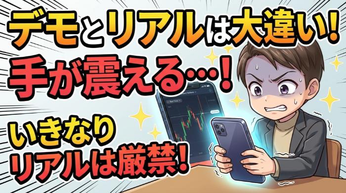 デモトレードで操作に慣れてからリアルに移行する