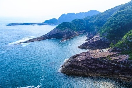 ▲海岸線が入り組んだリアス海岸（PIXTA）