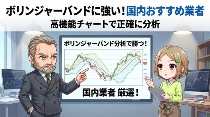 ボリンジャーバンドでバイナリーオプションの分析に強い、おすすめ国内業者