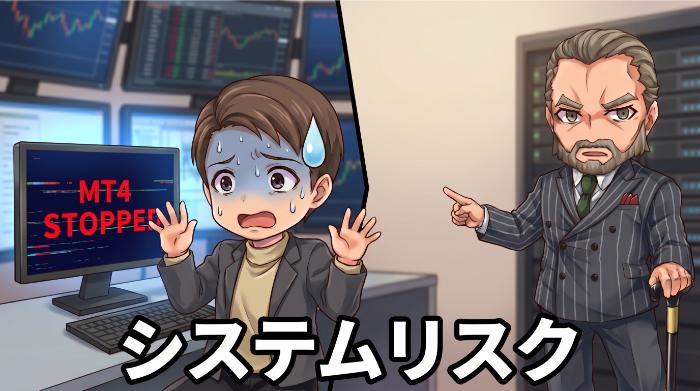 システムトラブルのリスクがある