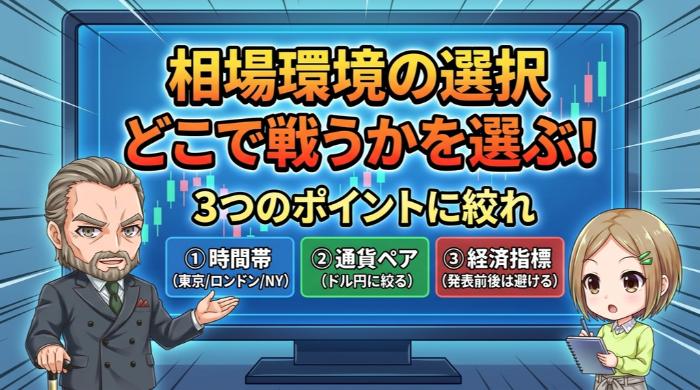 相場環境の選択「どこで戦うかを選ぶ」