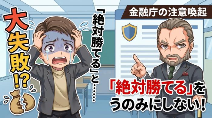 「絶対勝てる」をうのみにしないこと