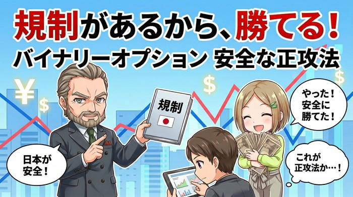 規制があるから勝てる！バイナリーオプションの安全な正攻法を伝授