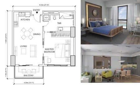 ■1BED ROOM tiyp（14種類 ／67～69平米）