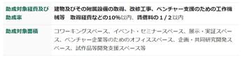  助成対象経費／助成率／助成対象面積　※（1）（2）共通