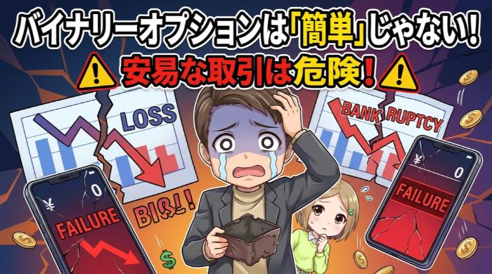 バイナリーオプションは「簡単そうに見えるのに実は難しい」商品