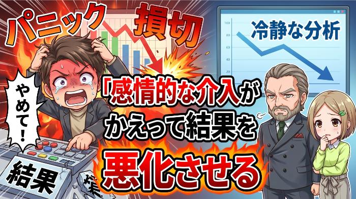 感情的な介入がかえって結果を悪化させる