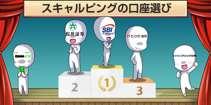 スキャルピング口座を選ぶコツ
