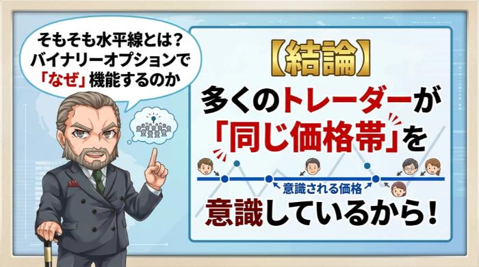 そもそも水平線とは？バイナリーオプションで「なぜ」機能するのか