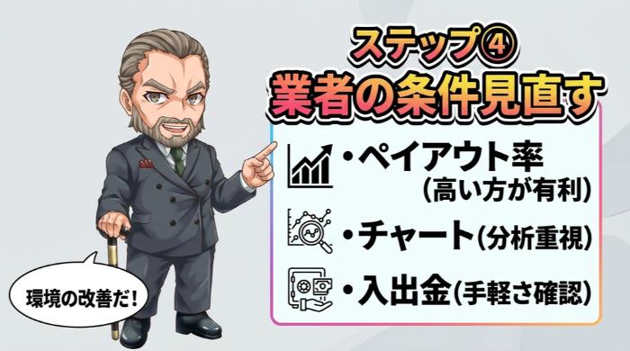 使っている業者の条件を見直す