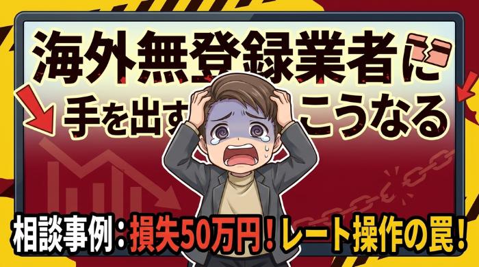 海外の無登録業者に手を出すとこうなる