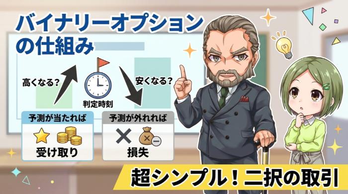 そもそもバイナリーオプションとは？仕組みをサクッと解説