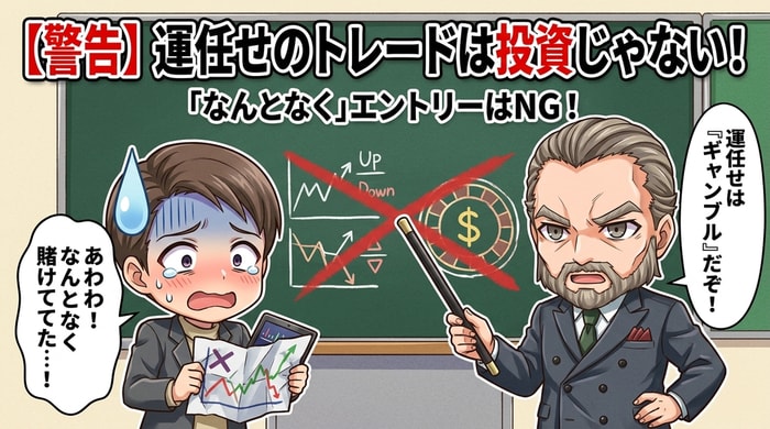 運まかせのトレードは投資ではない