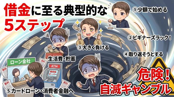 借金に至る典型的な5ステップ