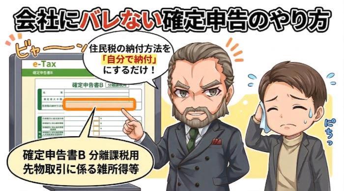 会社にバレない確定申告のやり方