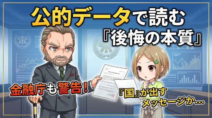 金融庁が実際に警告していること — 公的データで読む「後悔の本質」