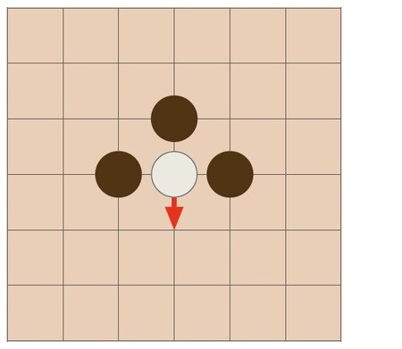 つながっている交点が残っているので、まだとられていません。［図表9］