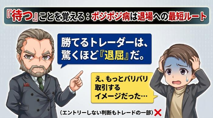 「待つ」ことを覚える：ポジポジ病は退場への最短ルート