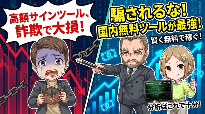 高額サインツールは全部詐欺！国内無料ツールが最強