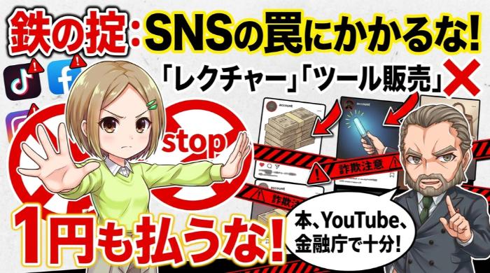 SNSの「レクチャー」「ツール販売」に金を払うな